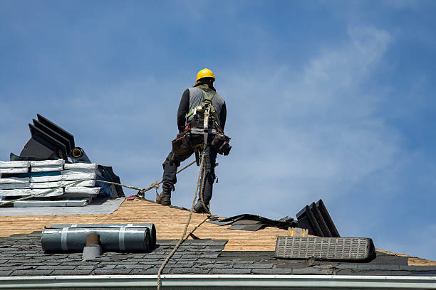 Professional Gutter Installation technician working in Somerville, NJ
